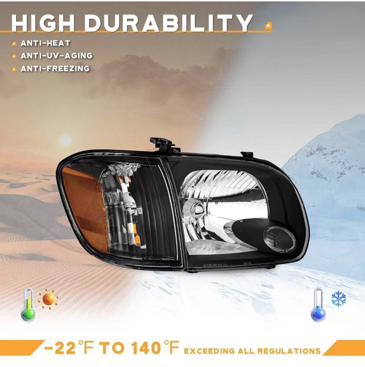🥨Headlights for 2005 2006 Toyota Tundra Double Cab SR5/Limited(NOT FOR REGULAR/EXTENDED CABS), Headlight for 2005 2006 2007 Double Cab SR5/Limited