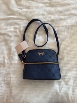 Navy blue cross body purse