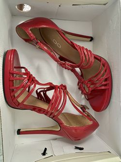 Aldo High Heel Sandals Red Size 7