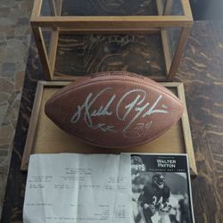 Walter Payton Autograph Football