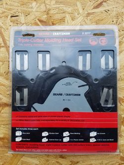 Triple cutter molding head