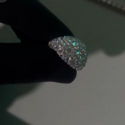 Moissanite Diamond Ring 925 Sterling Silver