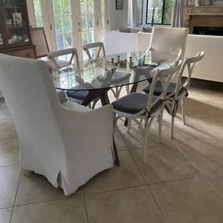 Oval Glass Dining Table (table Only) 