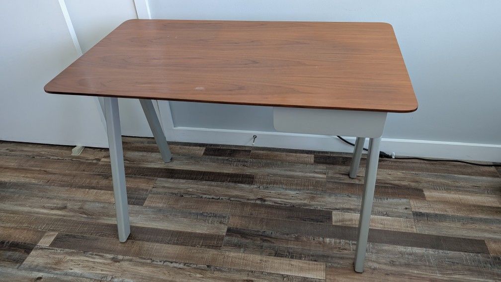 Bludot Stash Desk Walnut Putty Wood