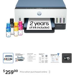 Brand New Unopened Hp Smart Tank 6002