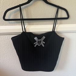 Spider Patch Crop Top