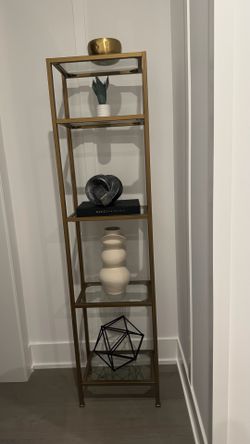 Gold Narrow Etagere