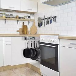 adjustable pot rack Organization and storage