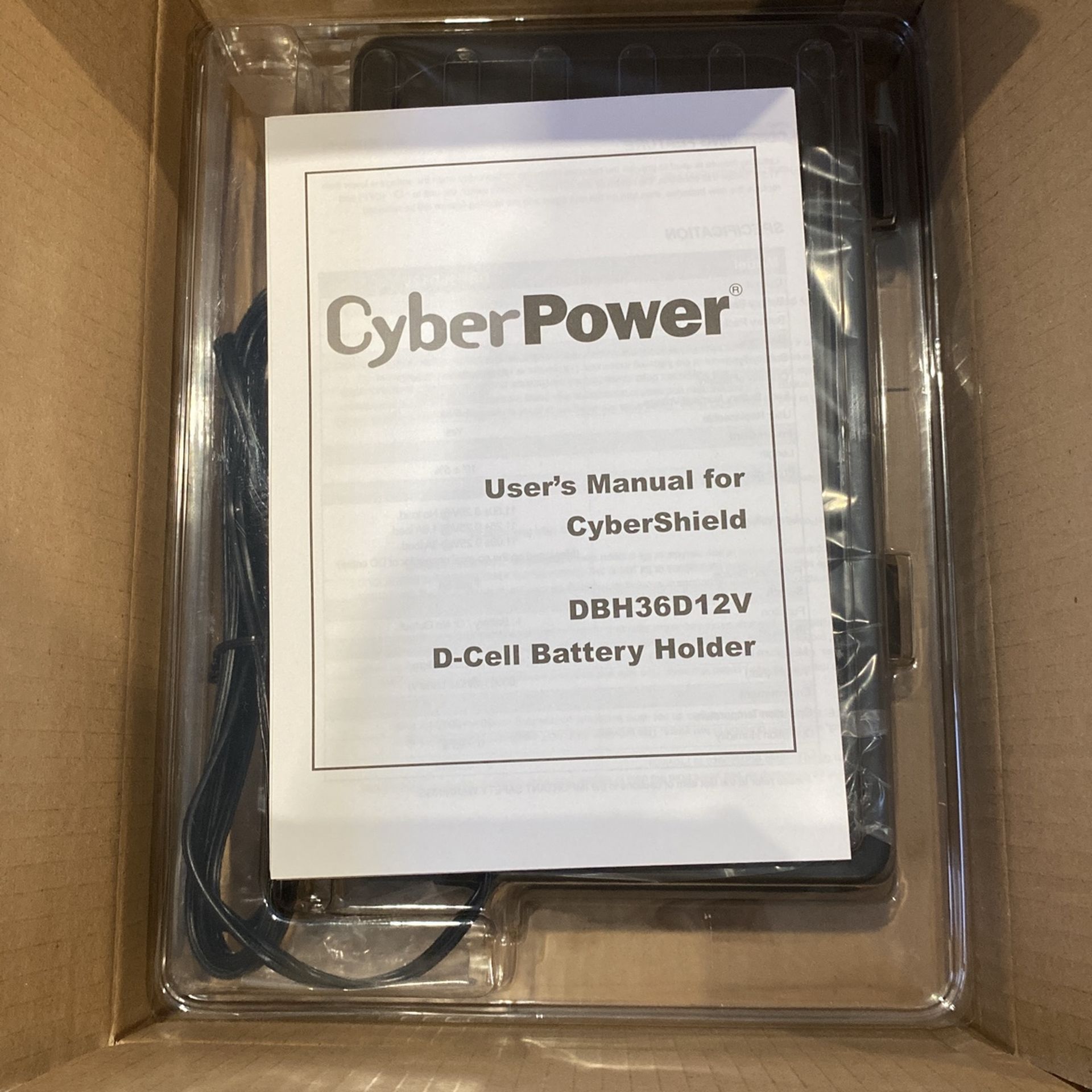 Cyber Power D-cell Battery Holder