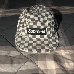 Supreme Checkerboard Camp Hat