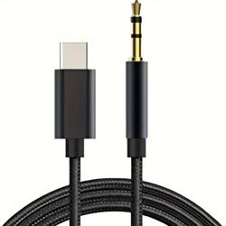 3 FT USB C/ Lightning To Aux 3.5mm 1/8 Male Audio Cable - Stage, Studio, Audio, Recording 