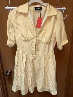Cider Yellow Corset Dress Size XS NWT