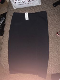 Black pencil skirt