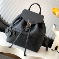 Louis Vuitton Montsouris Small Black Monogram Empreinte