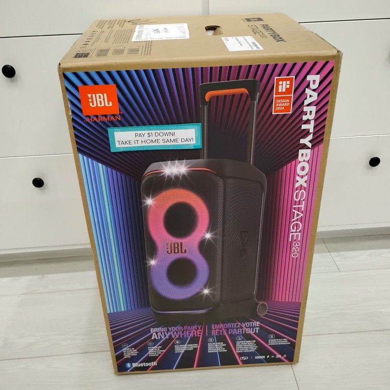 JBL Partybox Stage 320 Bluetooth Speaker New