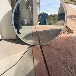 Mirror with light and defog system