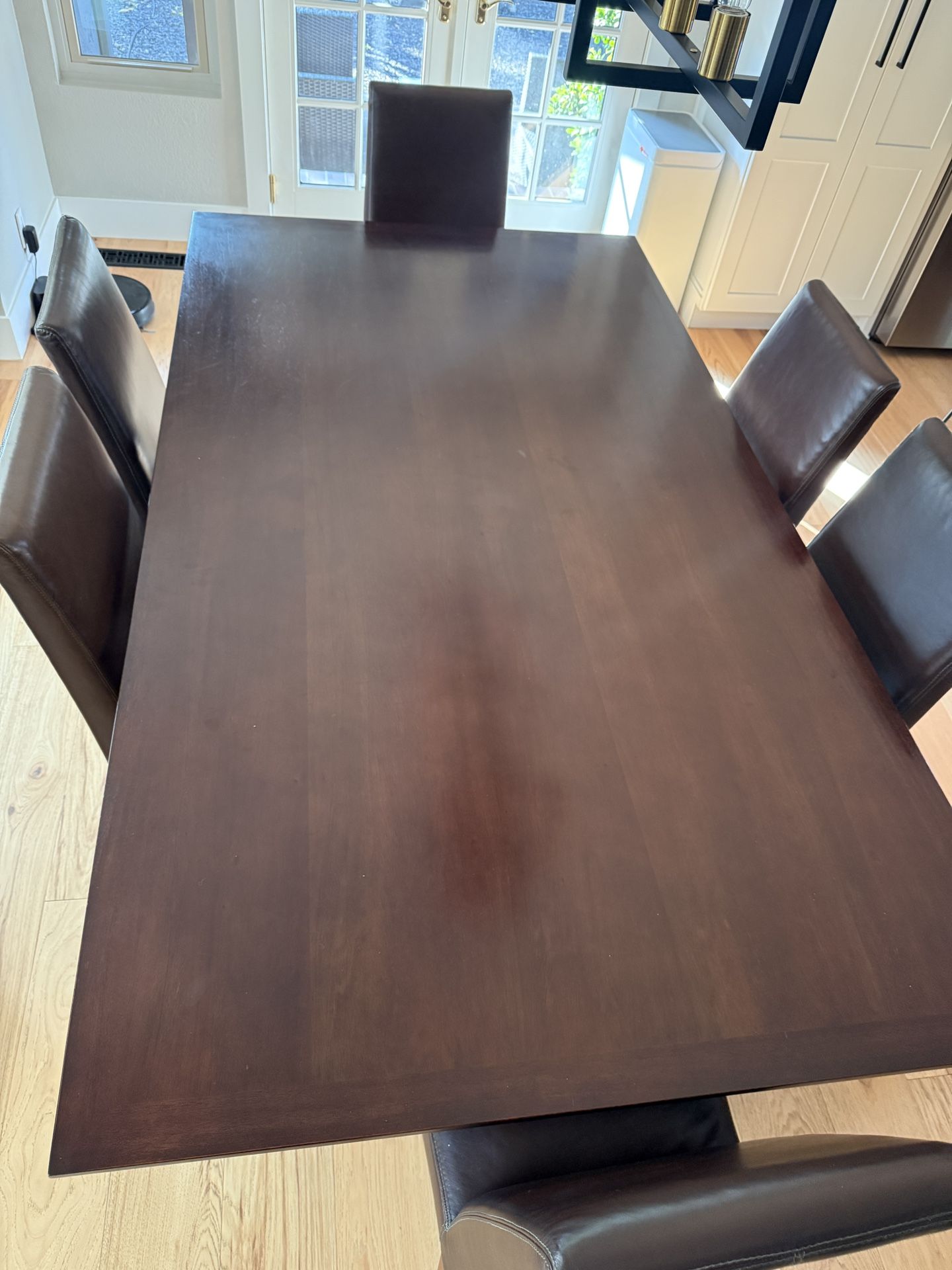 Crate & Barrel Dining Table + 8 Pottery Barn Chairs