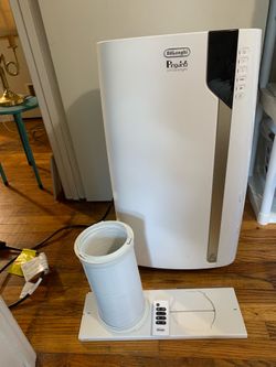 De'Longhi PACEX390UVcare-6AL WH PAC Portable Air Conditioner, Dehumidifier, Fan & UV-Carelight, 14000 BTU + UV CARE,