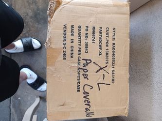 Tyvec cotton coveralls 25 in box $120.