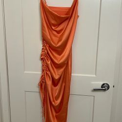 Orange Lyaner Dress