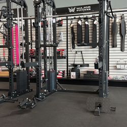 Major Fitness F22 PRO or B52 PRO or B17 Flying Fortress Squat Rack Power Cage Functional Trainer with Smith Machine 