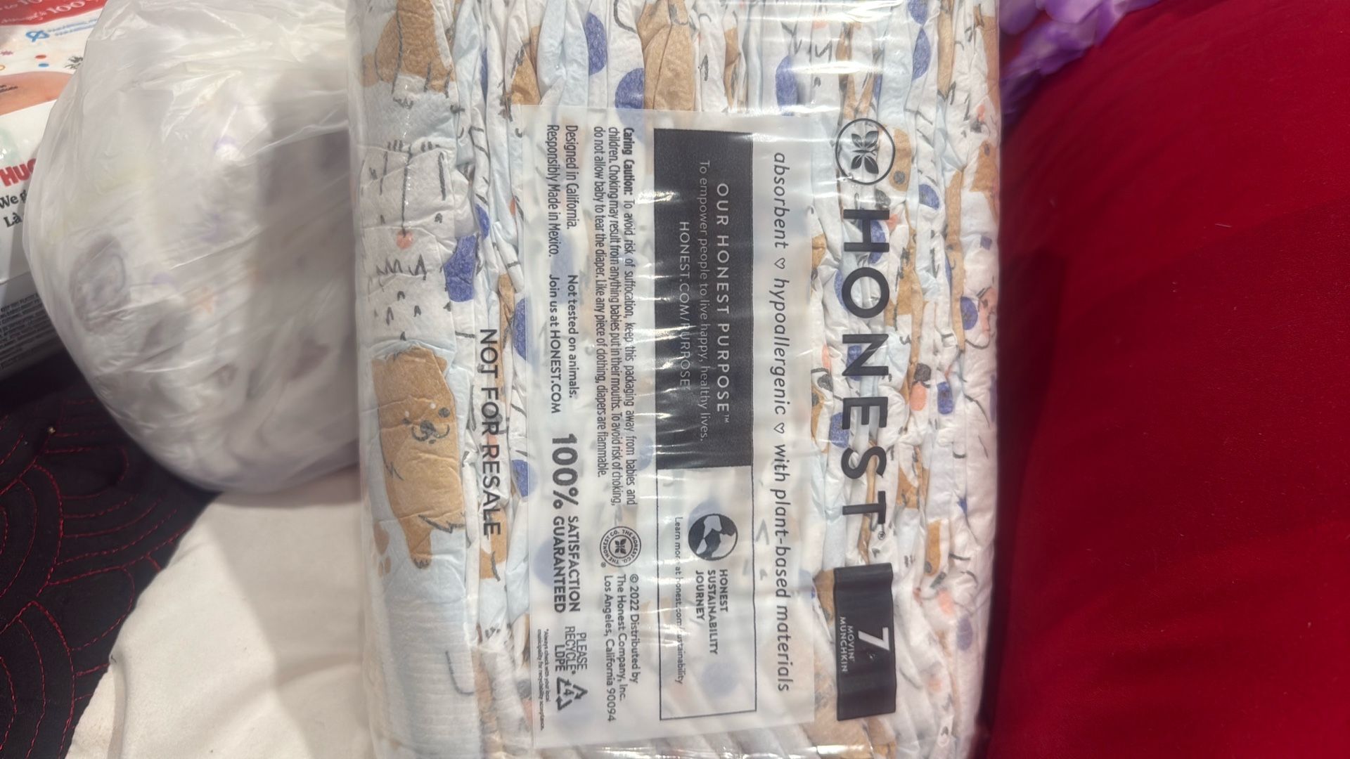 Honest Diapers Size 7 18 Count