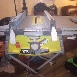 Ryobi 10in Compact Table Saw W/Folding Stand