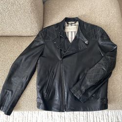 Burberry Leather Jacket Size L