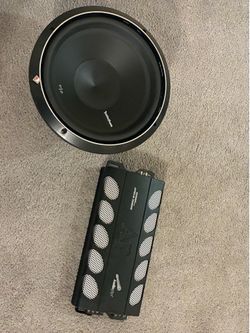 12inch Rockford Fosgate sub and 1500w Audio pipe amp