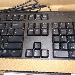 New Dell KB212-B Full 104 Key Ergonomic Office Keyboard 
