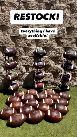 Brand New Fully Prepped Footballs