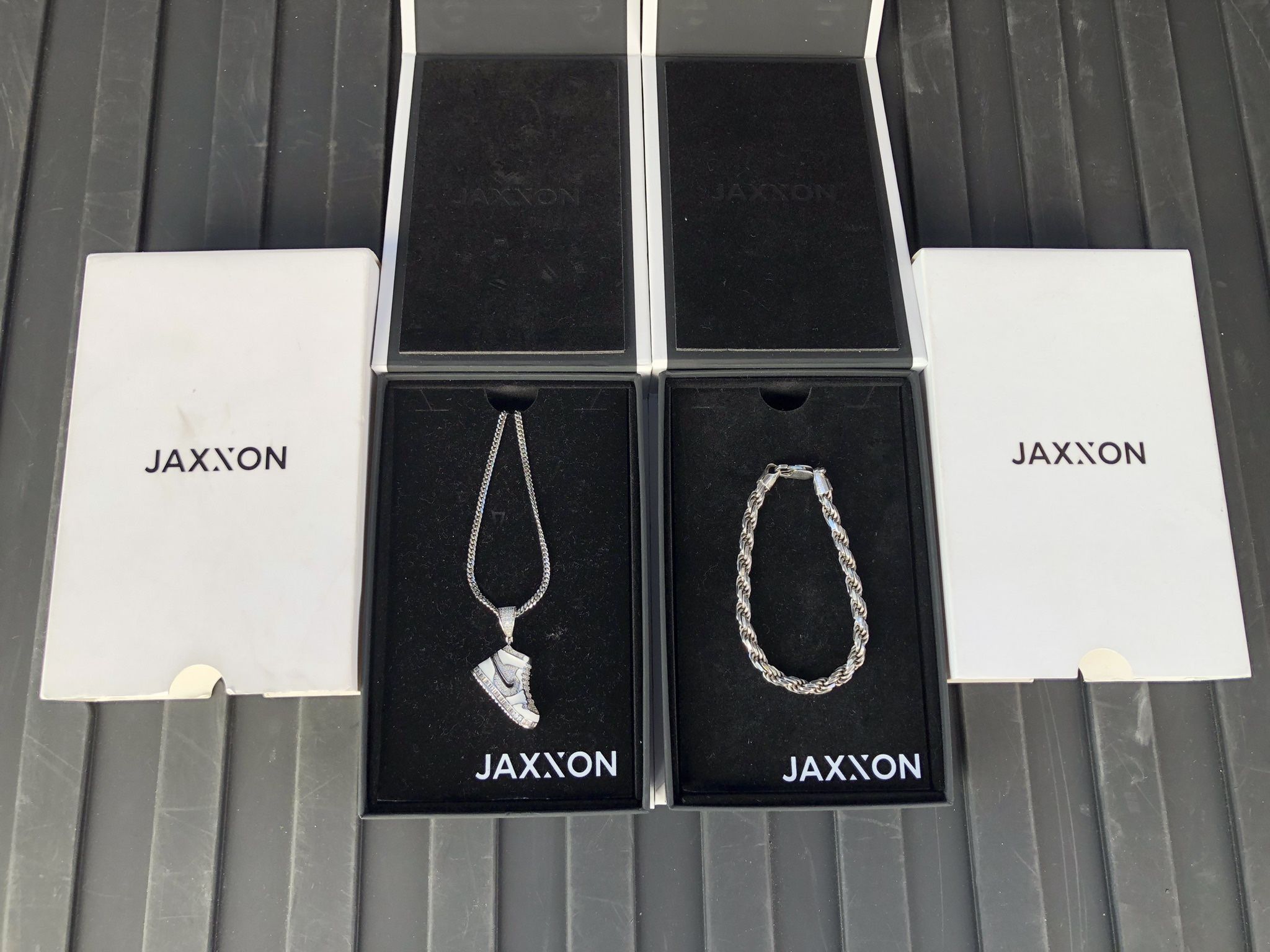 Jaxxon Jewelry 925 Sterling Silver Bracelet , Necklace and Pendant . High quality sterling silver. Selling together for $120 set price