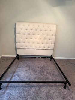 White Upholstered Bedframe