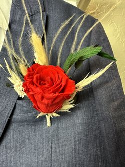 Groom Boutonnière - Boho Wedding -rustic Boutonnière 