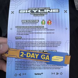 Skyline ticket for sale