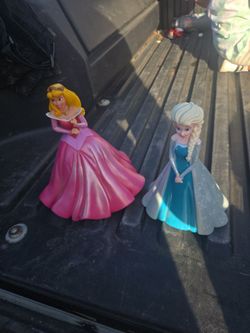 Disney Princess Aurora & Elsa piggy bank Set