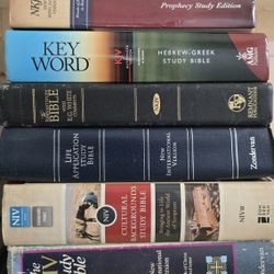 (16) Study Bibles, See 2nd Pic, $10 - $40 Each