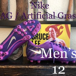 WORLD CUP NIKE Soccer Cleats Futbol Boots Shoes / MERCURIAL / RONALDO / AG Artificial Grass Turf / Men's 12 / Brand New w/o Box!! / Multi-Purple 