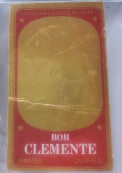 1965 FOIL EMBOSSED Robert Clemente HOF