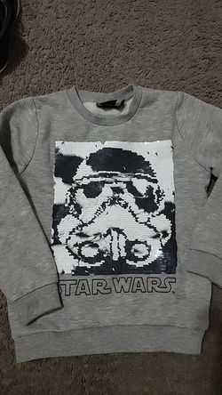 STAR WARS BOYS SEQUINS SWEATER size 4-5yrs