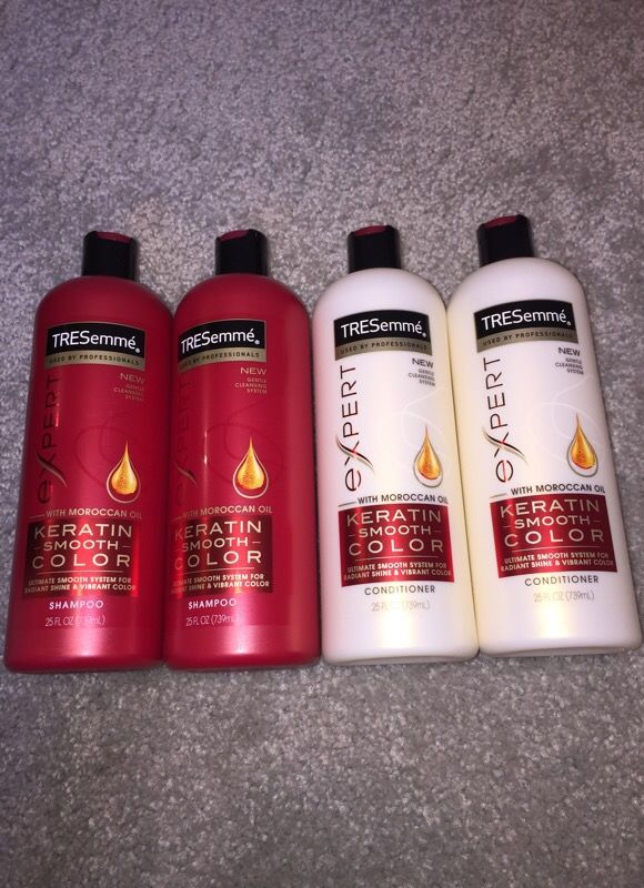 Tressemme Keratin Smooth Moroccan Oil Shampoo Conditioner Lot of 4