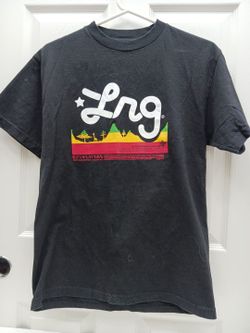 LRG Lifted Research Group Black Graphic T-Shirt Men's Medium Standard Fit