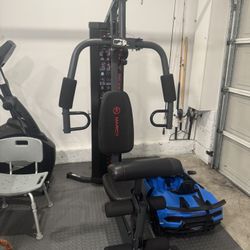 Marcy Multifunction Steel Home Gym 150lb Weight Stack Machine