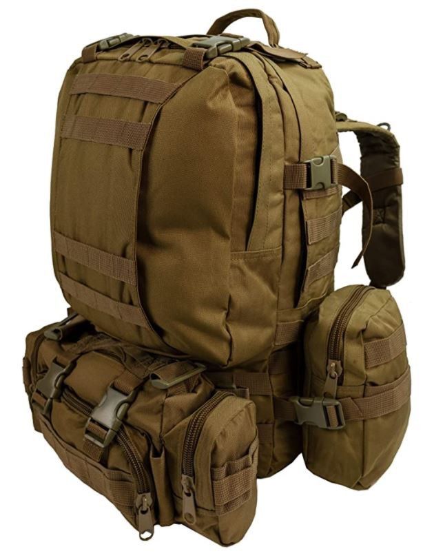 Expandable Tactical Backpack 3 Day Pack - Camping, Hiking, Hunting, Etc.