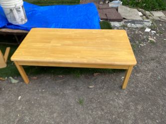 Coffee oak table