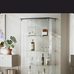 Glass display cabinet