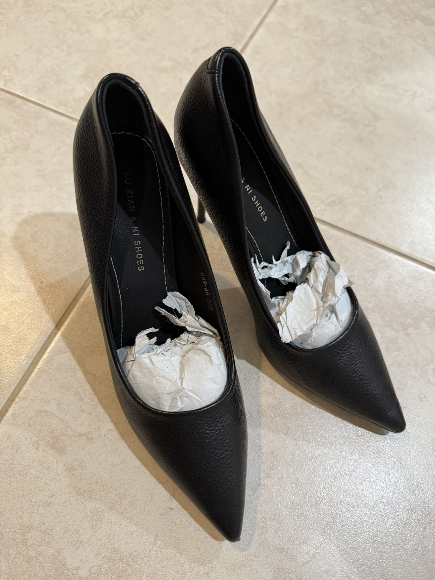 Black Stiletto Heels Size 7 Women