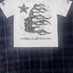 Authentic Hellstar Glitter P2P T-shirt Size large
