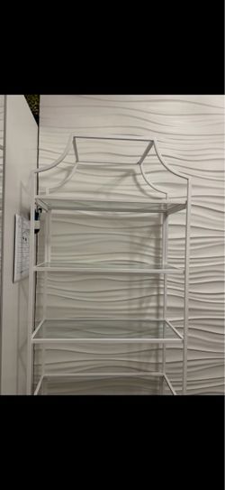 White bookshelf