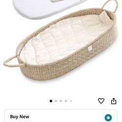 Bebe Basket, Woven Baby Changing Pad 
